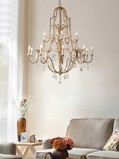 Valentina Chandelier - Elegant Design with Adjustable Height & LED Lig