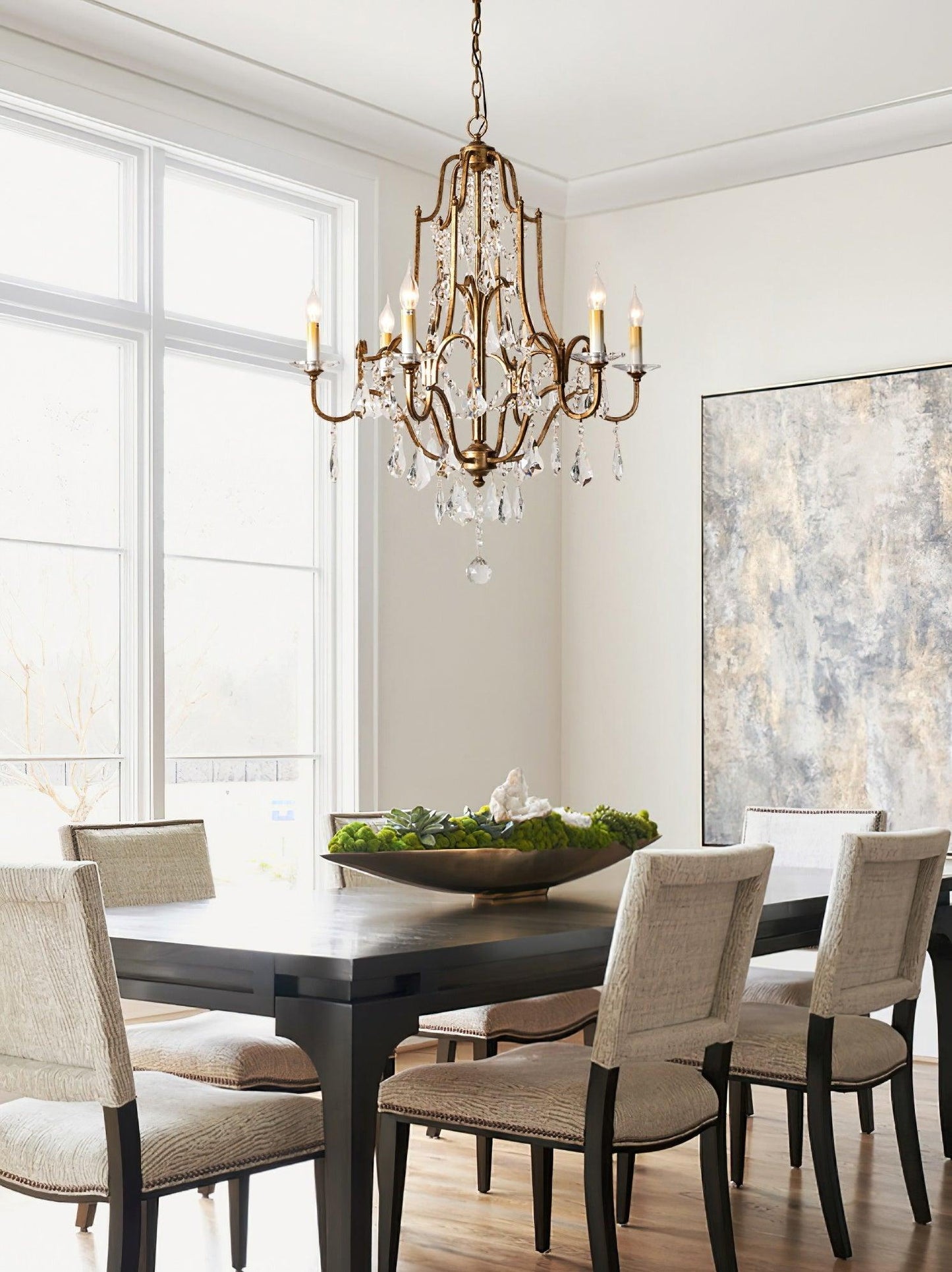 Valentina Chandelier - Elegant Design with Adjustable Height & LED Lig