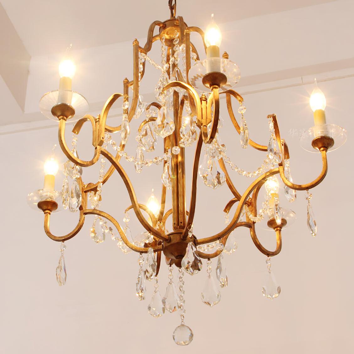 Valentina Chandelier - Elegant Design with Adjustable Height & LED Lig