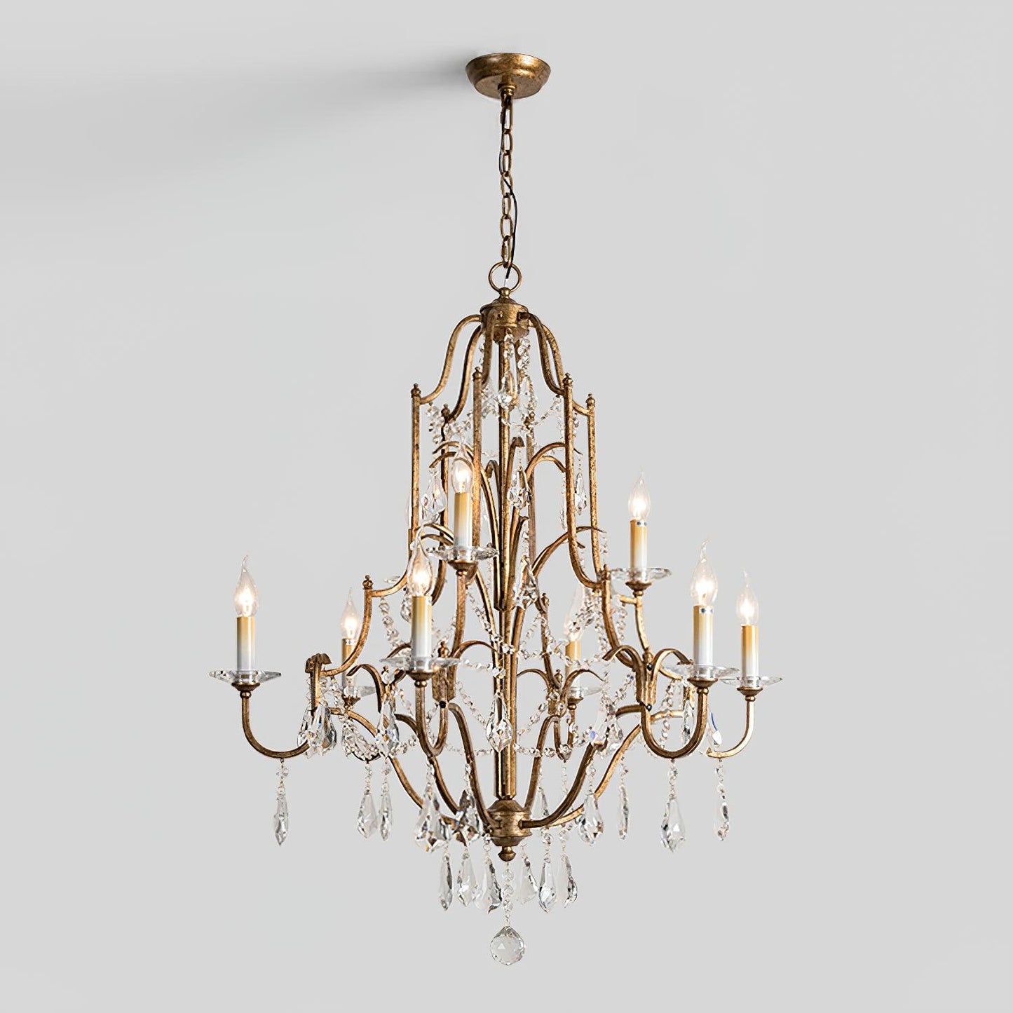 Valentina Chandelier - Elegant Design with Adjustable Height & LED Lig