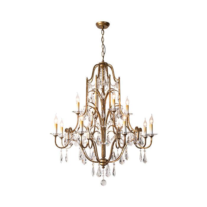 Valentina Chandelier - Elegant Design with Adjustable Height & LED Lig