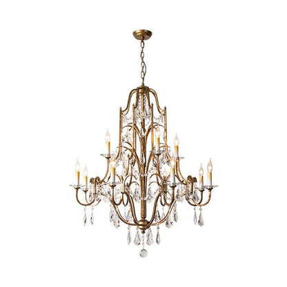 Valentina Chandelier - Elegant Design with Adjustable Height & LED Lig