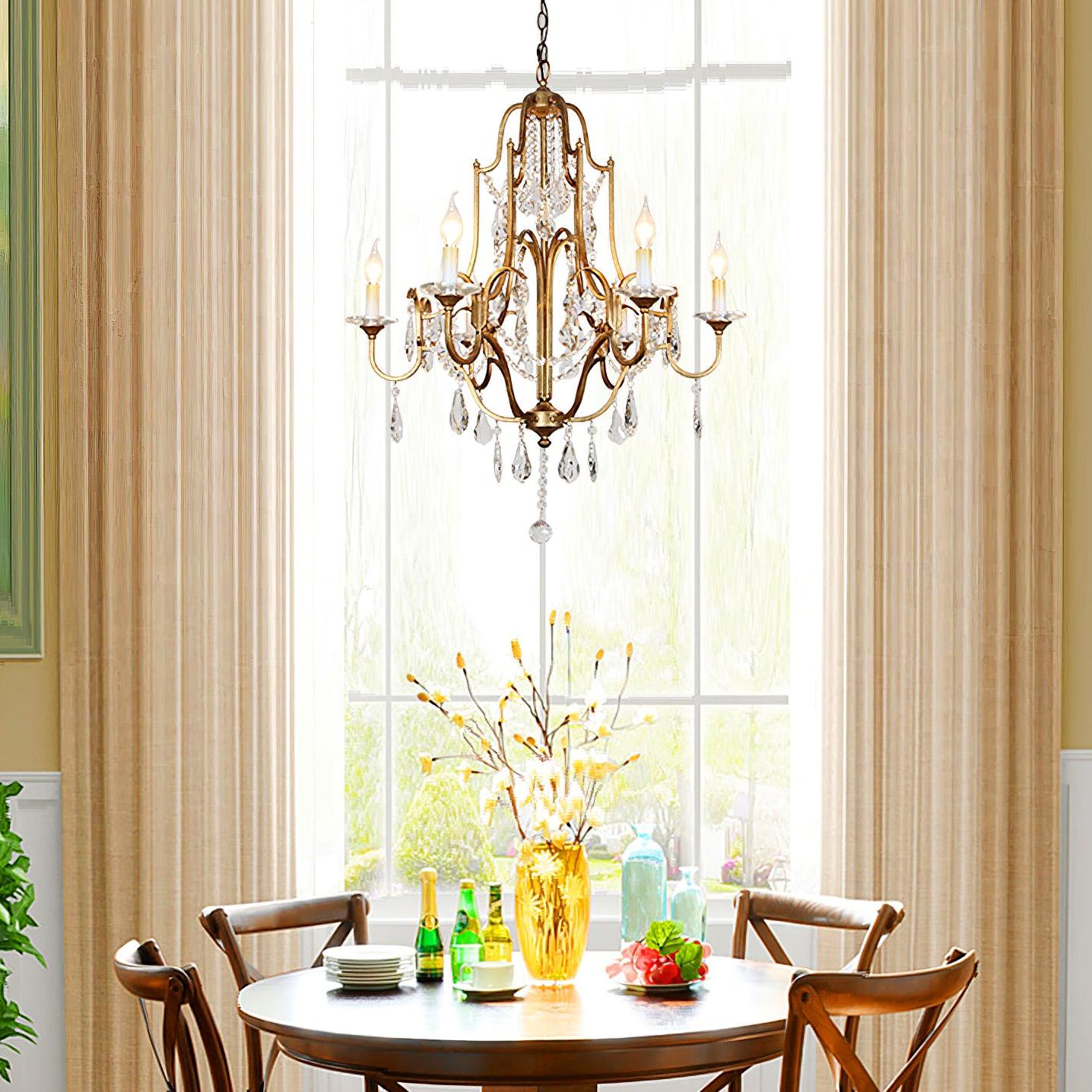 Valentina Chandelier - Elegant Design with Adjustable Height & LED Lig