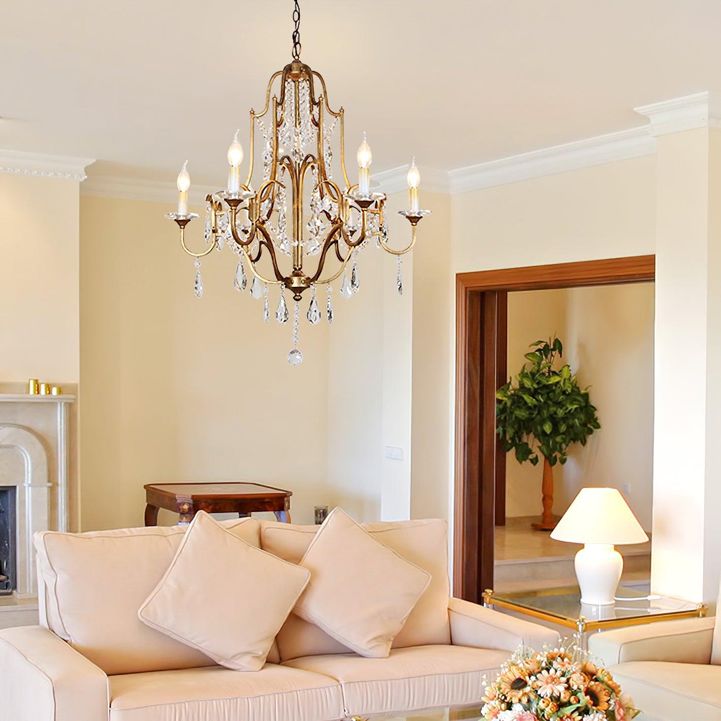 Valentina Chandelier - Elegant Design with Adjustable Height & LED Lig