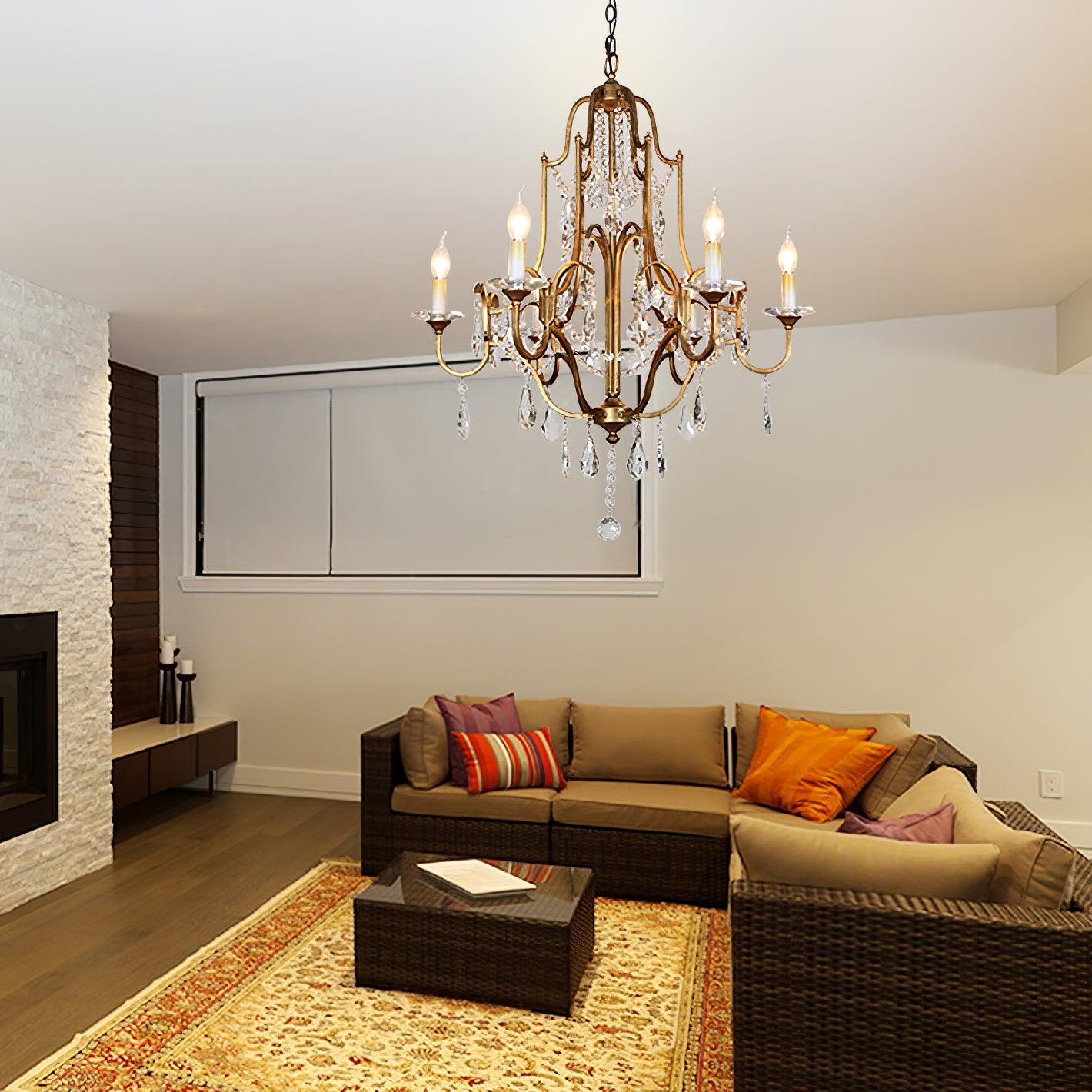 Valentina Chandelier - Elegant Design with Adjustable Height & LED Lig