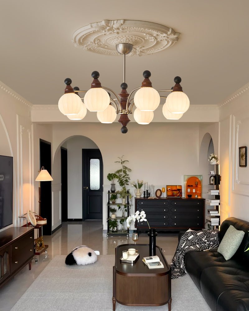 Valerio Chandelier - Elegant Lighting Fixture with Adjustable Height &