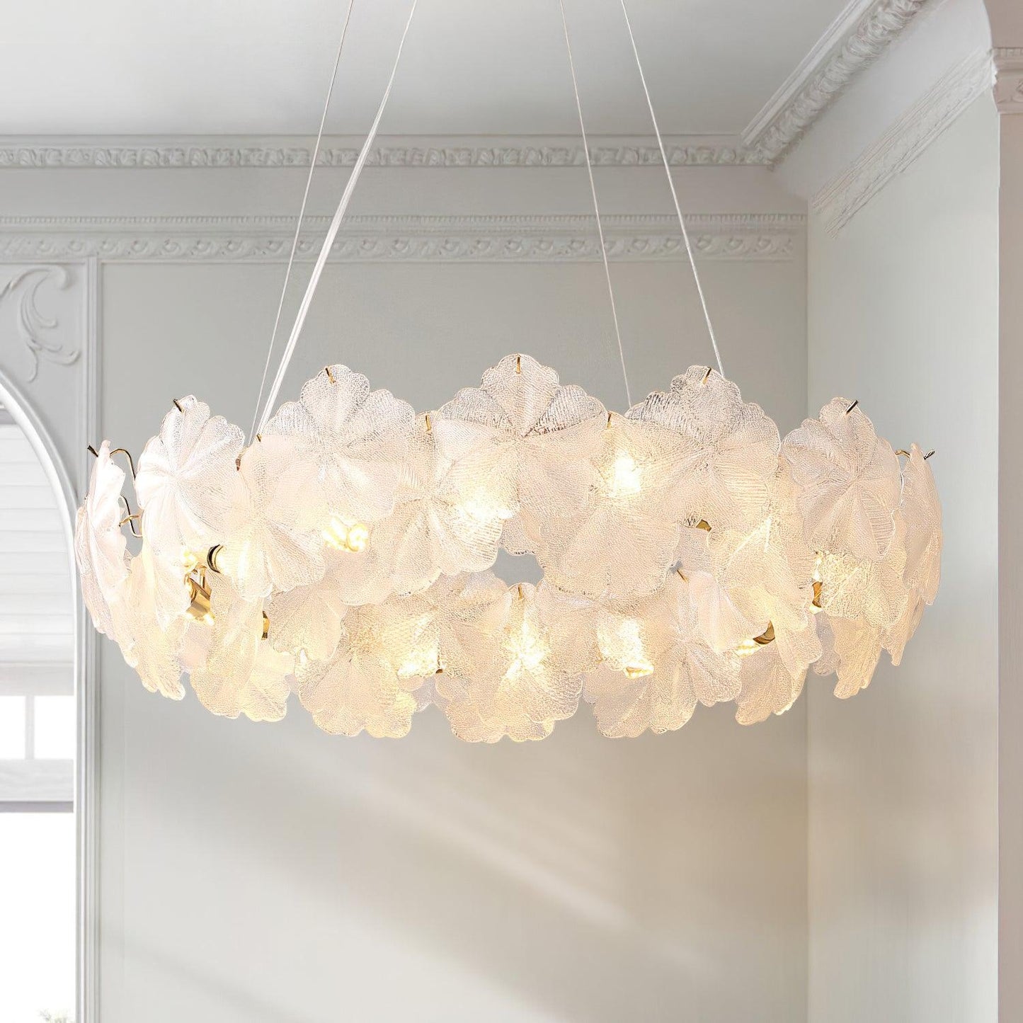 Valery Chandelier - Elegant Design with Adjustable Height & LED Compat