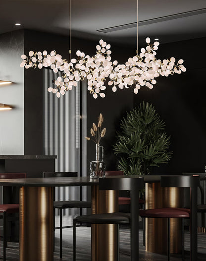 Selene Droplet Chandelier - Elegant Crystal Design with Adjustable Hei