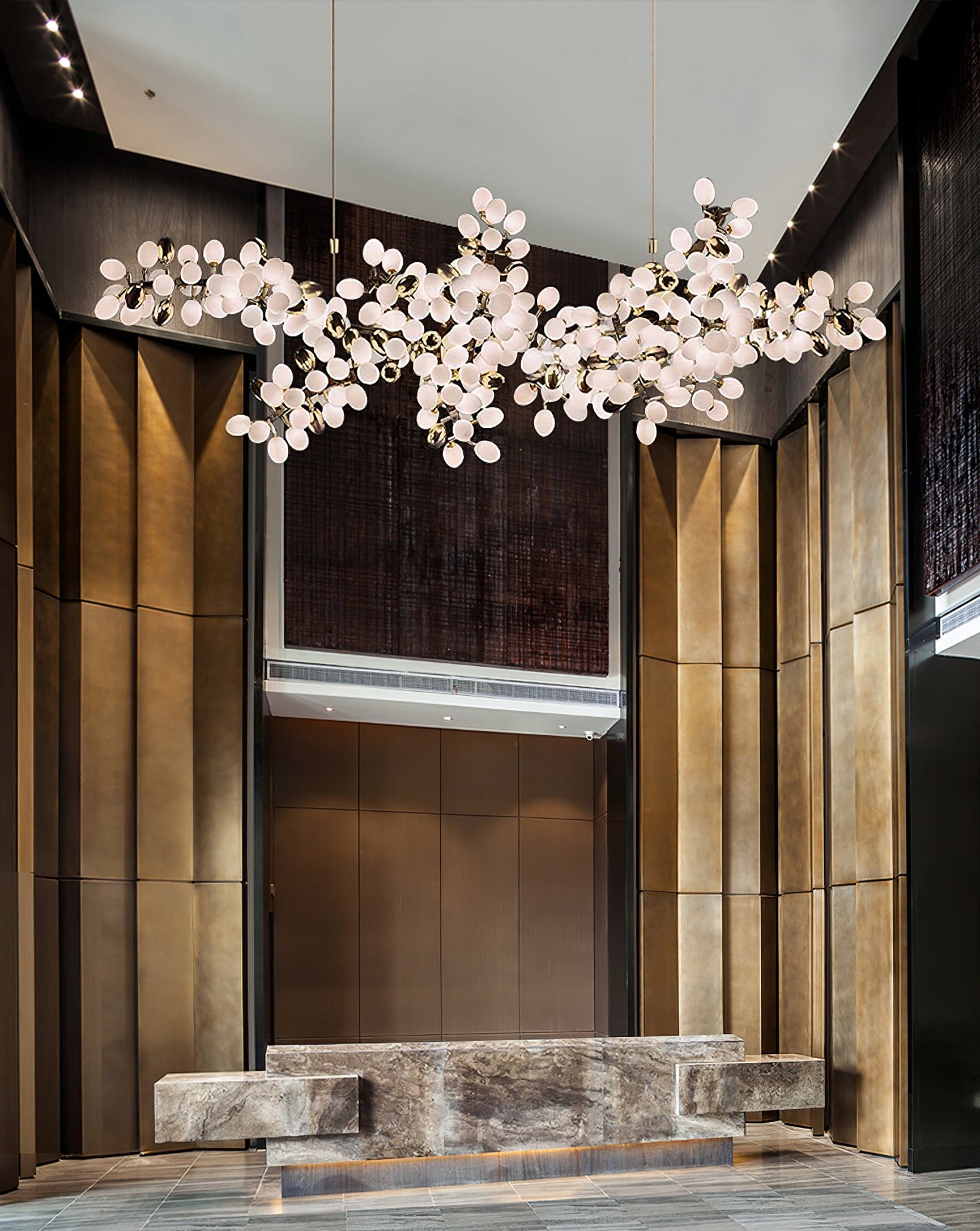 Selene Droplet Chandelier - Elegant Crystal Design with Adjustable Hei