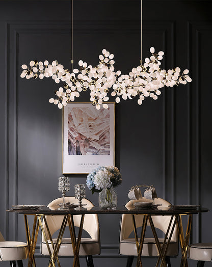 Selene Droplet Chandelier - Elegant Crystal Design with Adjustable Hei