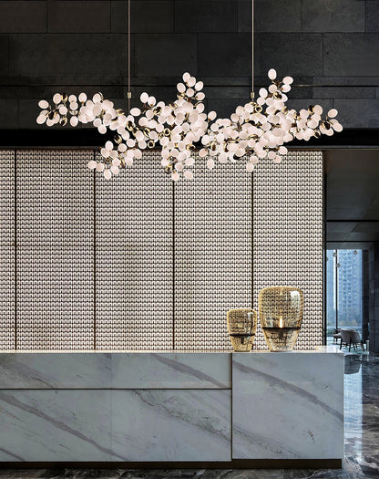 Selene Droplet Chandelier - Elegant Crystal Design with Adjustable Hei