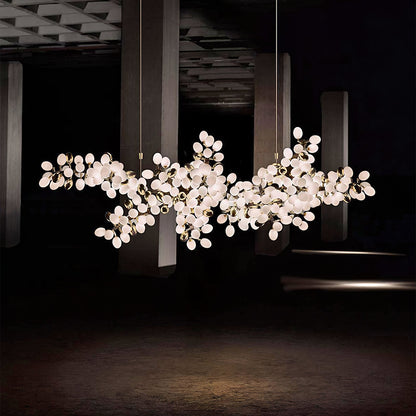 Selene Droplet Chandelier - Elegant Crystal Design with Adjustable Hei
