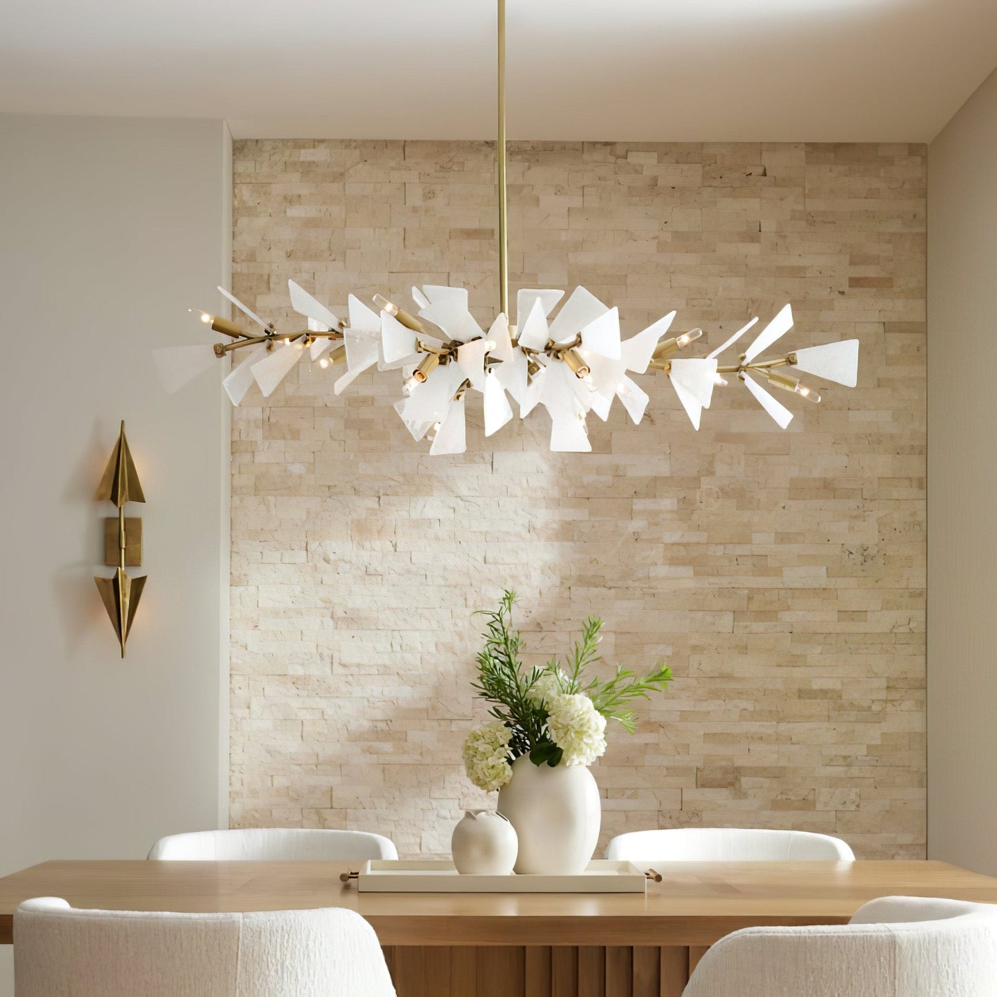 Valkyrie Sculptural Shard Chandelier - Modern Design, Adjustable Heigh