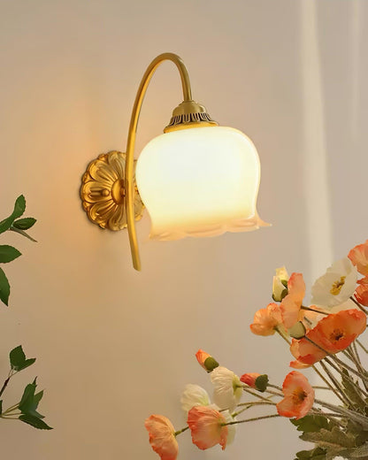 Valley Flower Wall Lamp - Adjustable Brightness, Elegant Floral Design