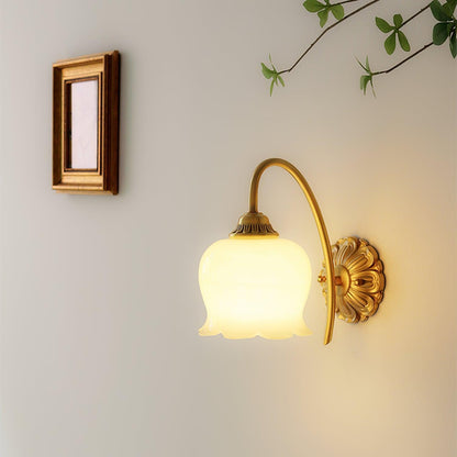 Valley Flower Wall Lamp - Adjustable Brightness, Elegant Floral Design