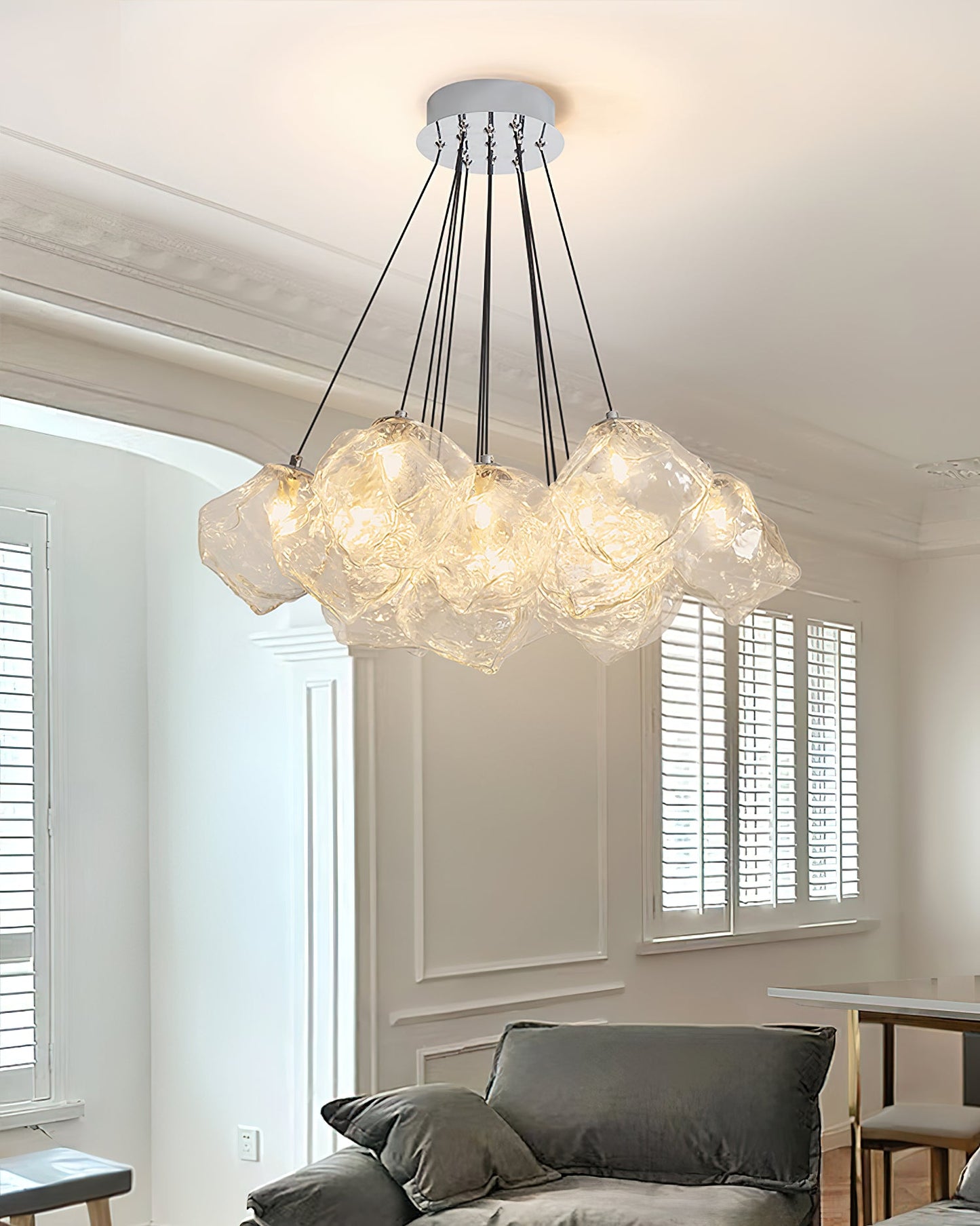 Vasare Chandelier - Modern Design, Adjustable Height, LED Compatible