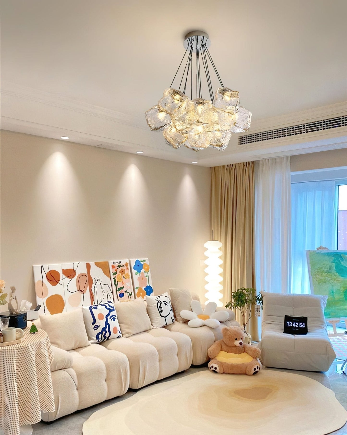 Vasare Chandelier - Modern Design, Adjustable Height, LED Compatible