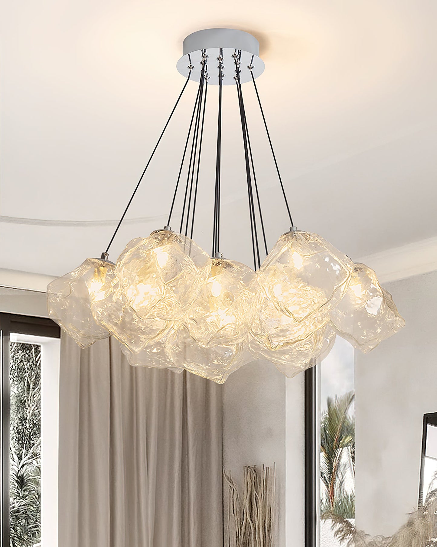 Vasare Chandelier - Modern Design, Adjustable Height, LED Compatible