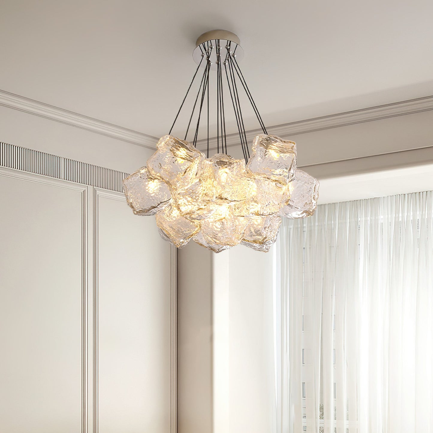 Vasare Chandelier - Modern Design, Adjustable Height, LED Compatible