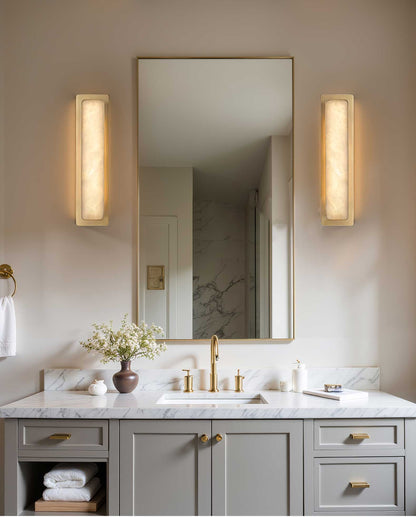 Velmora Alabaster Wall Light - Elegant Design, Soft Ambient Glow