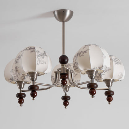 Velvet Petal Chandelier - Elegant Design with Adjustable Height & LED