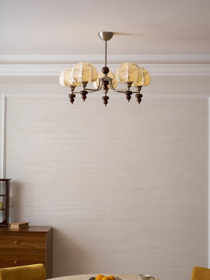 Velvet Petal Chandelier - Elegant Design with Adjustable Height & LED