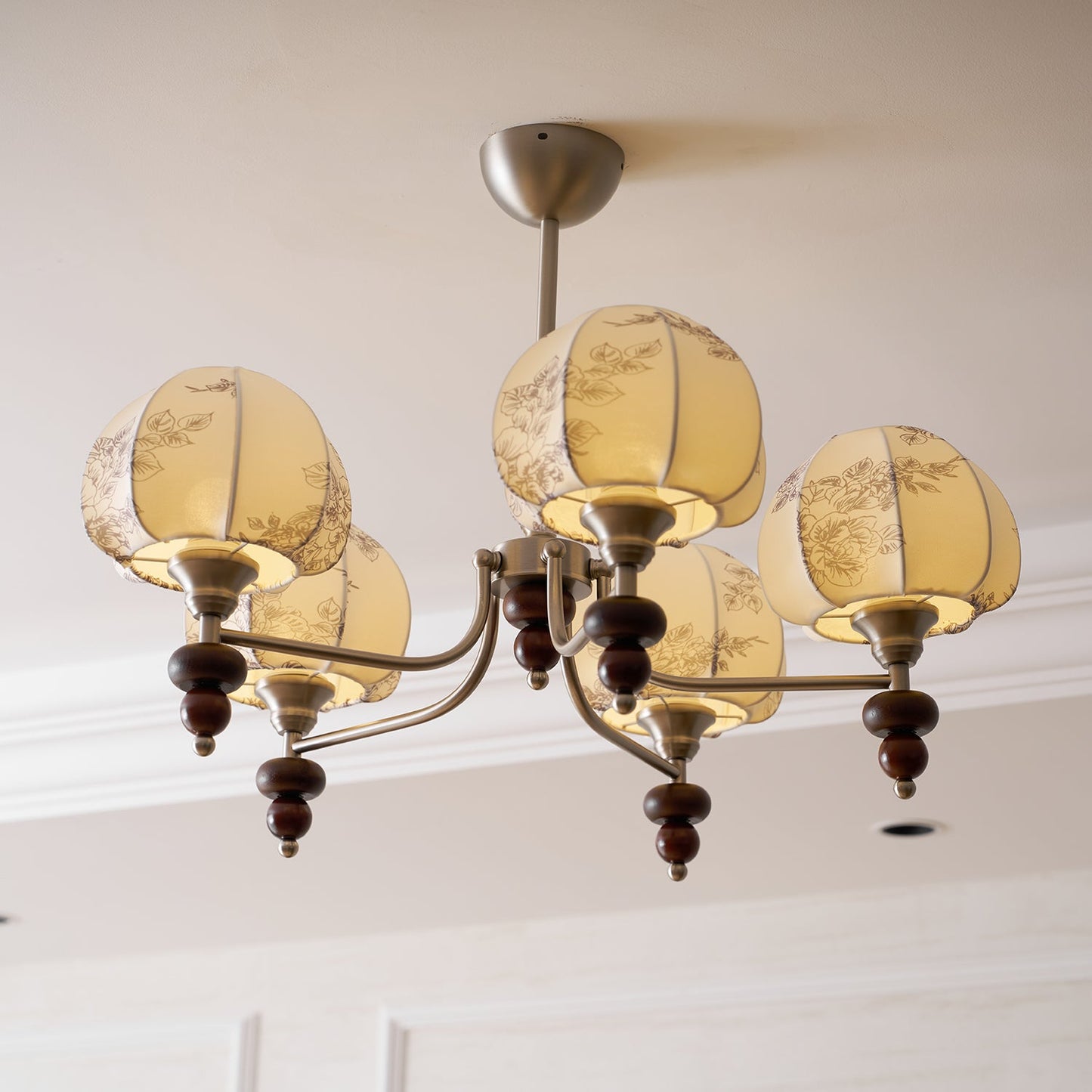 Velvet Petal Chandelier - Elegant Design with Adjustable Height & LED