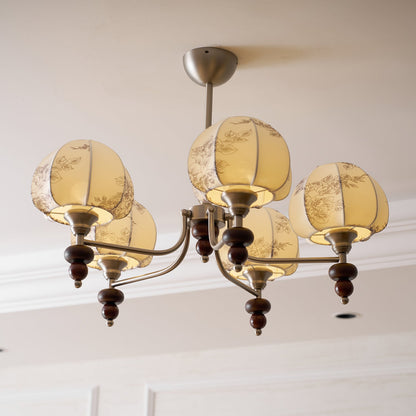 Velvet Petal Chandelier - Elegant Design with Adjustable Height & LED