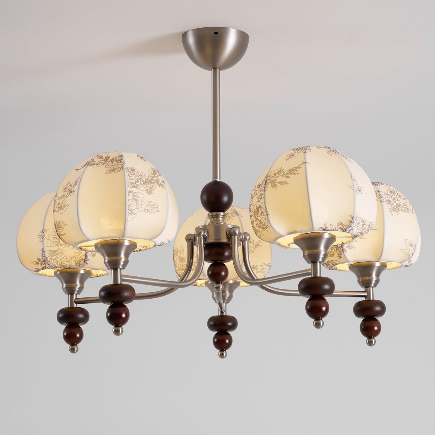 Velvet Petal Chandelier - Elegant Design with Adjustable Height & LED