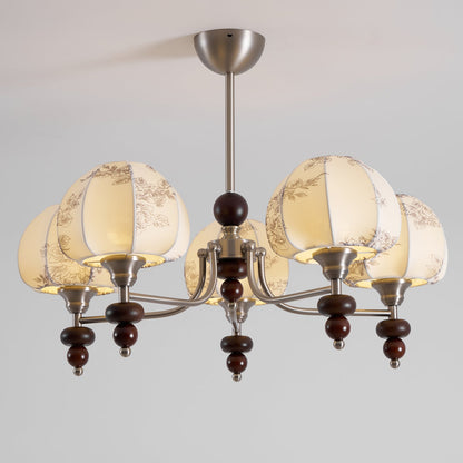 Velvet Petal Chandelier - Elegant Design with Adjustable Height & LED