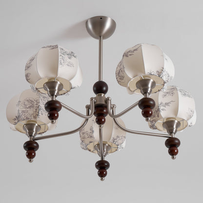 Velvet Petal Chandelier - Elegant Design with Adjustable Height & LED