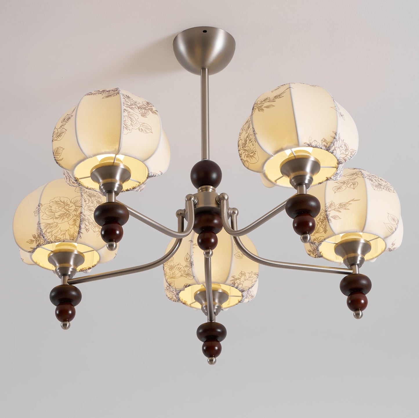 Velvet Petal Chandelier - Elegant Design with Adjustable Height & LED