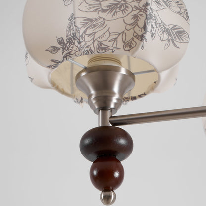 Velvet Petal Chandelier - Elegant Design with Adjustable Height & LED
