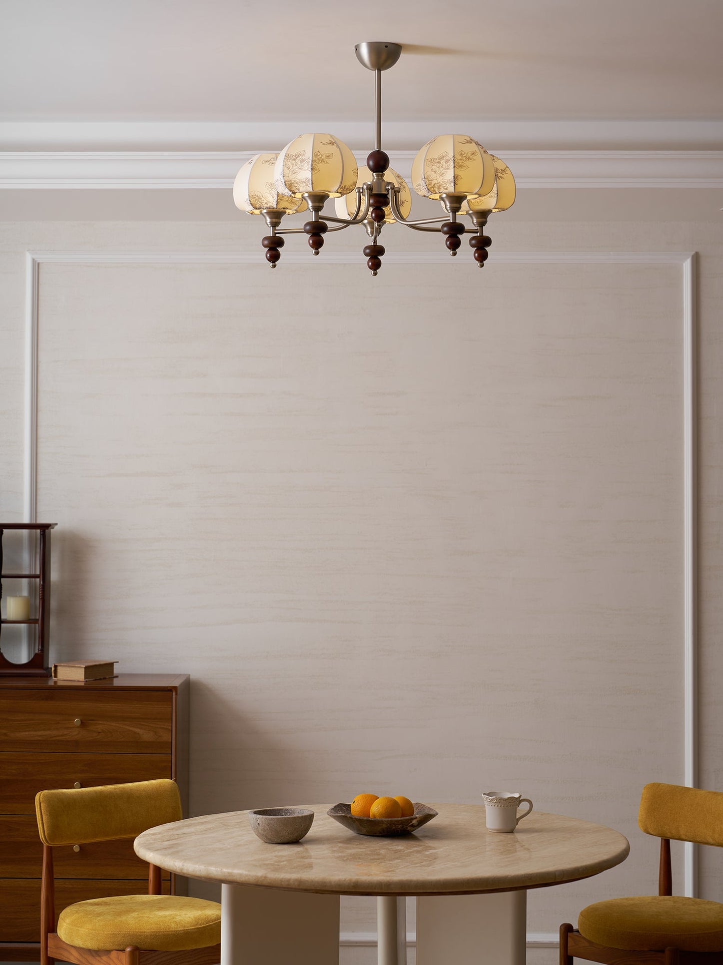 Velvet Petal Chandelier - Elegant Design with Adjustable Height & LED