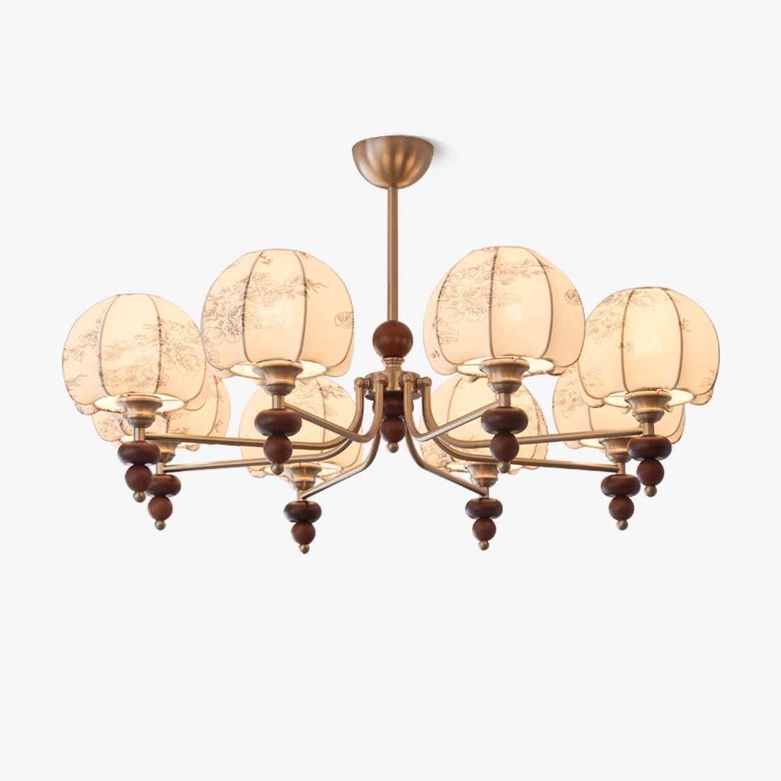 Velvet Petal Chandelier - Elegant Design with Adjustable Height & LED