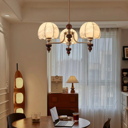 Velvet Petal Chandelier - Elegant Design with Adjustable Height & LED