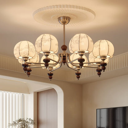 Velvet Petal Chandelier - Elegant Design with Adjustable Height & LED