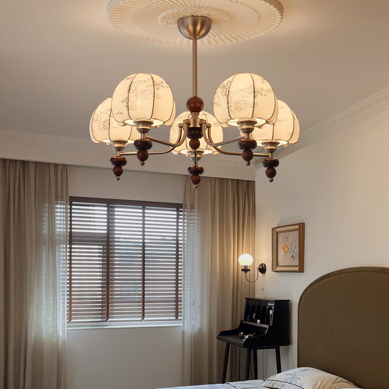 Velvet Petal Chandelier - Elegant Design with Adjustable Height & LED