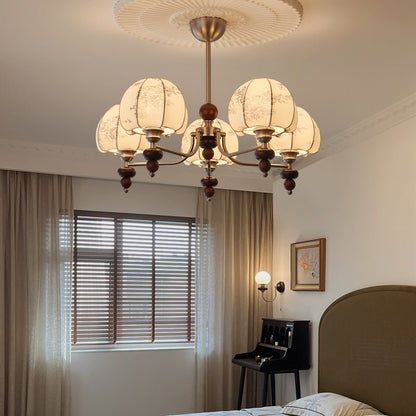 Velvet Petal Chandelier - Elegant Design with Adjustable Height & LED