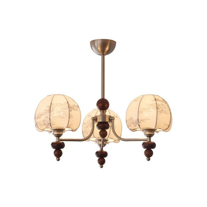 Velvet Petal Chandelier - Elegant Design with Adjustable Height & LED