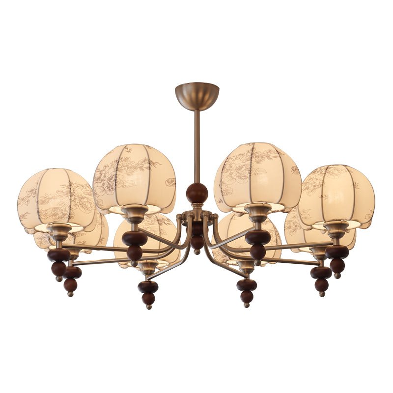 Velvet Petal Chandelier - Elegant Design with Adjustable Height & LED