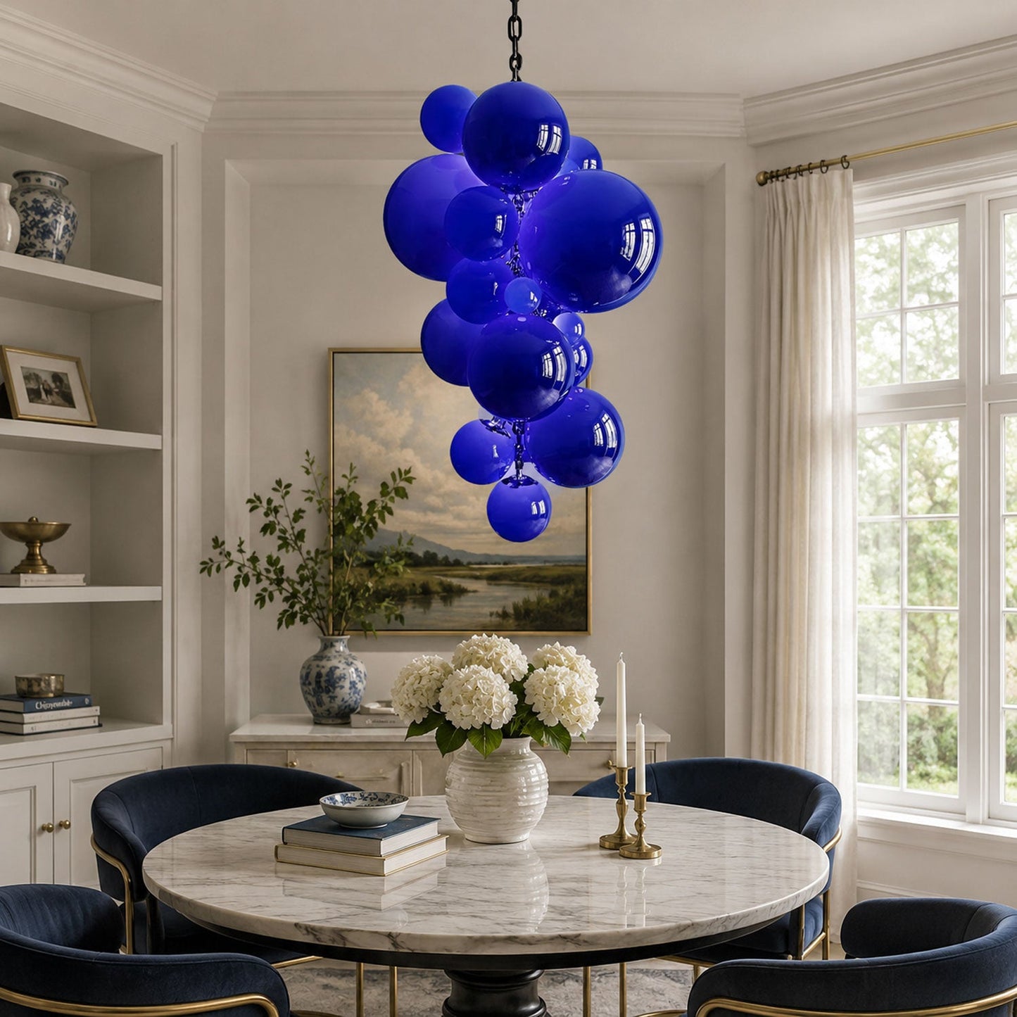 Velymo Grapetta Chandelier - Elegant Design with Adjustable Brightness