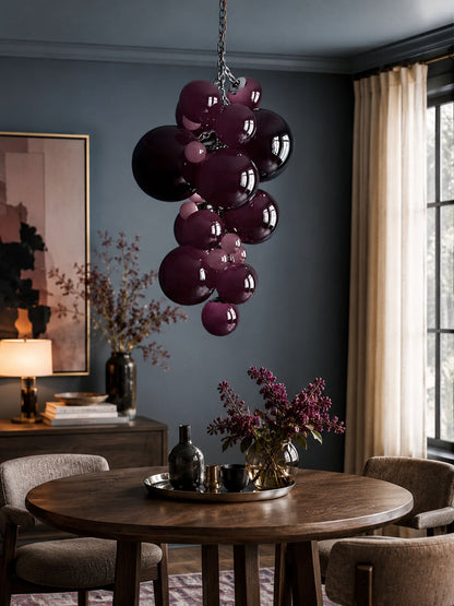 Velymo Grapetta Chandelier - Elegant Design with Adjustable Brightness