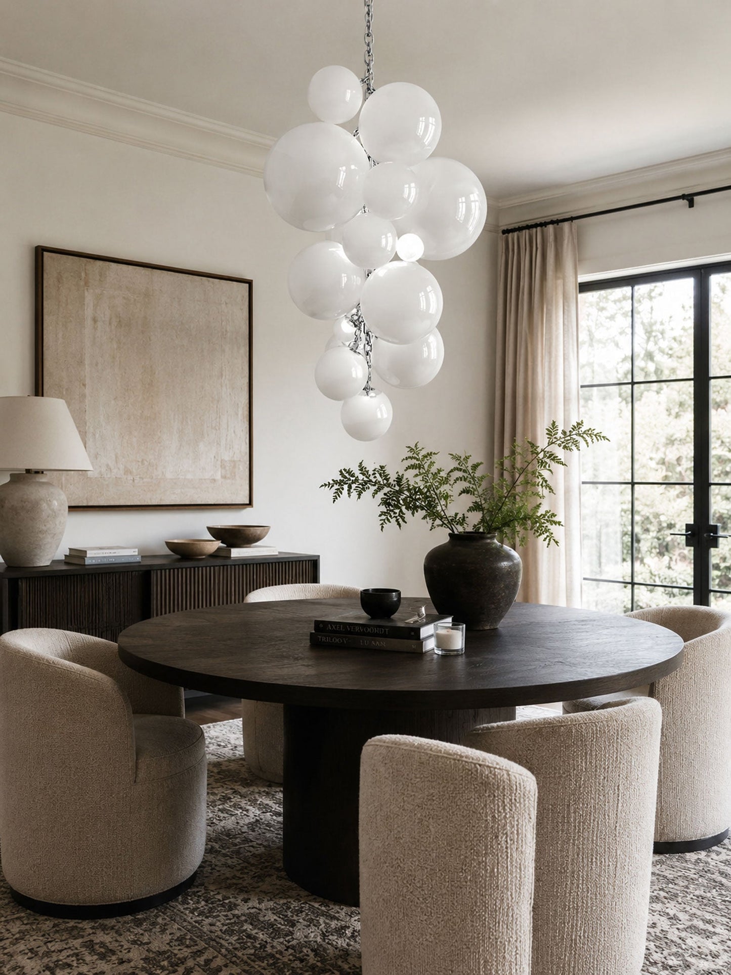 Velymo Grapetta Chandelier - Elegant Design with Adjustable Brightness