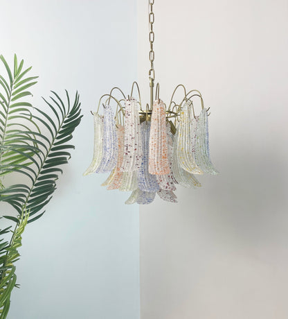 Venini Glass Chandelier - Elegant Design with Adjustable Height & LED