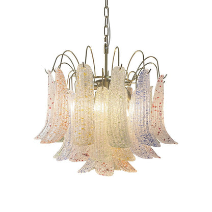 Venini Glass Chandelier - Elegant Design with Adjustable Height & LED