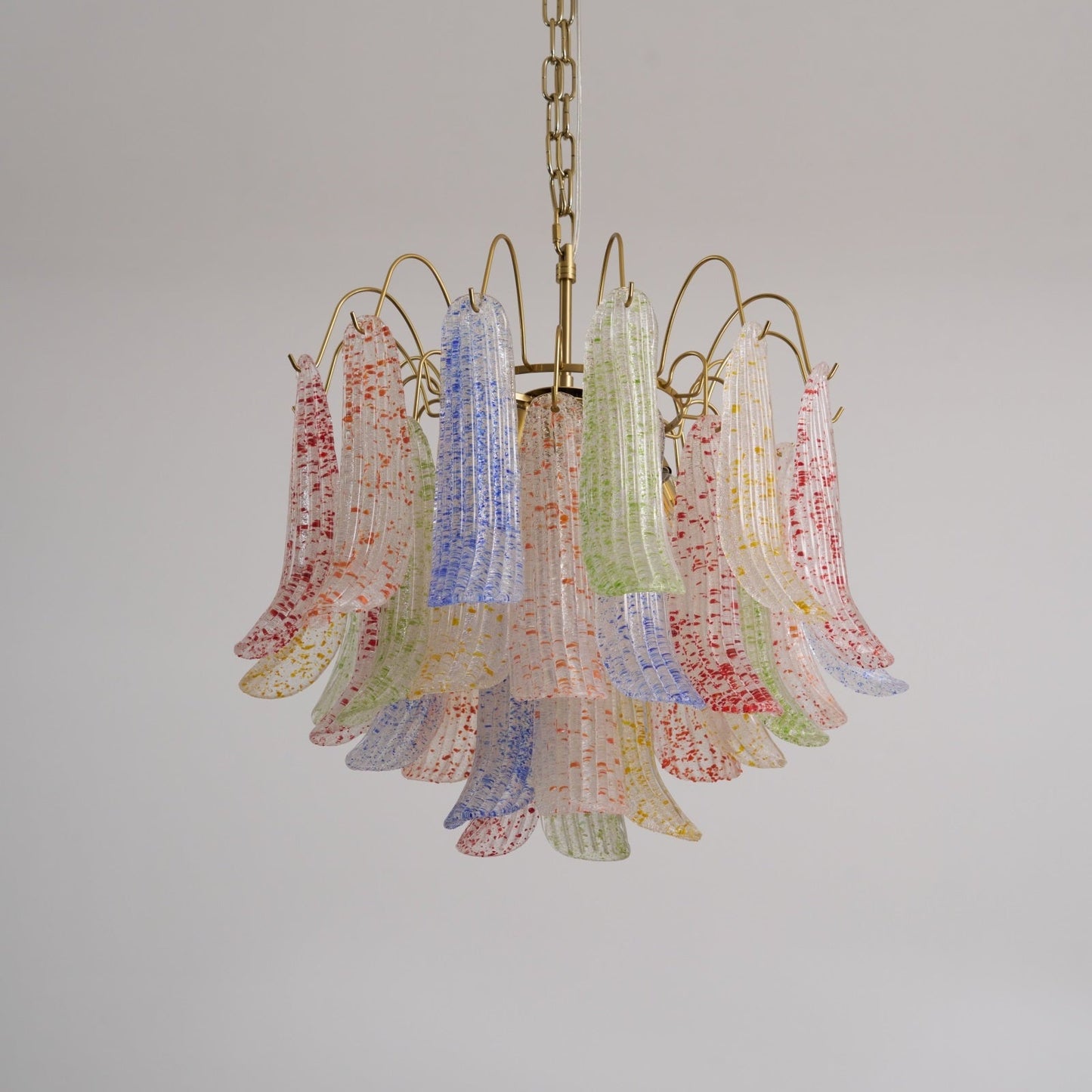 Venini Glass Chandelier - Elegant Design with Adjustable Height & LED
