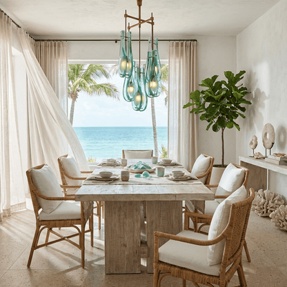 Verdelle Cascade Chandelier - Elegant Design with Adjustable Height &
