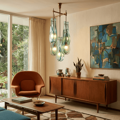 Verdelle Cascade Chandelier - Elegant Design with Adjustable Height &