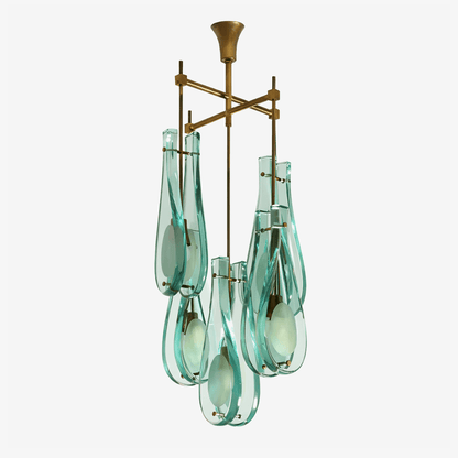 Verdelle Cascade Chandelier - Elegant Design with Adjustable Height &